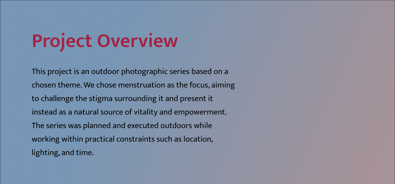 Project Overview for the project: Shakti — Cycles of Strength