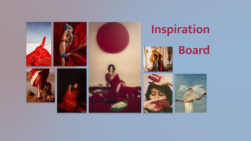 Moodboard for the project: Shakti — Cycles of Strength