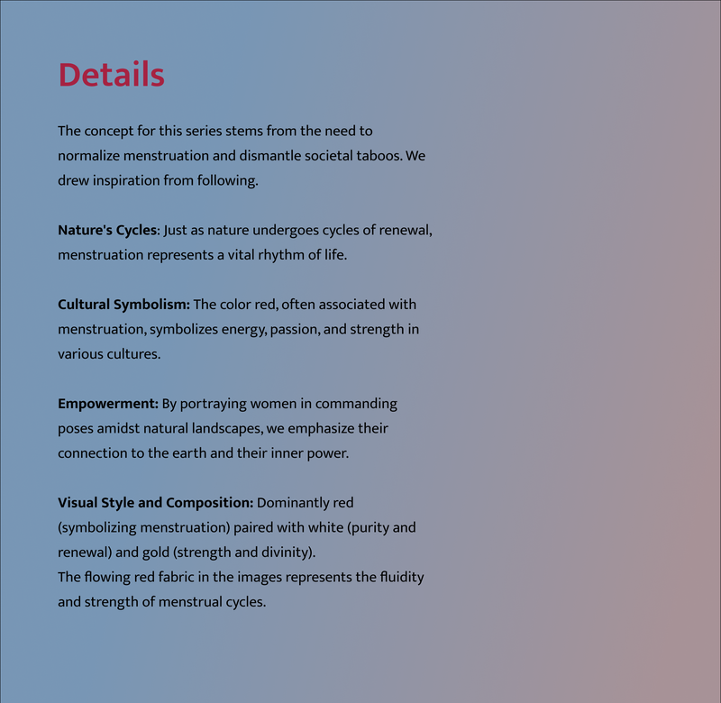 Details about the project: Shakti — Cycles of Strength