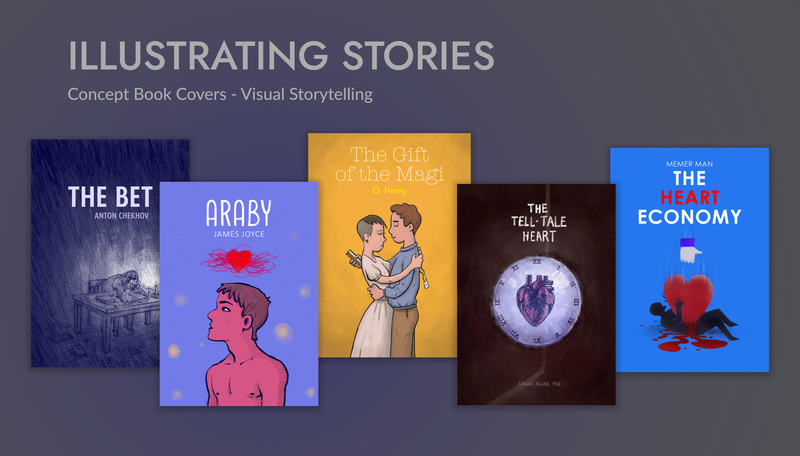 Hero image for the project Concept Book Covers - Visual Storytelling