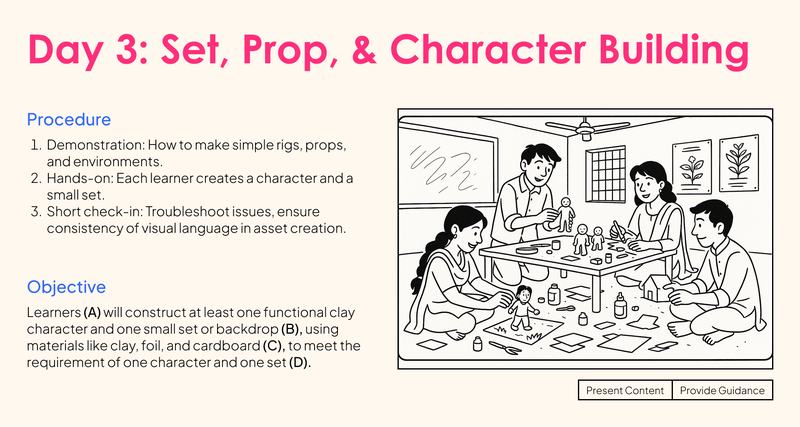 Day 3 - Set, Prop and Character Building 01