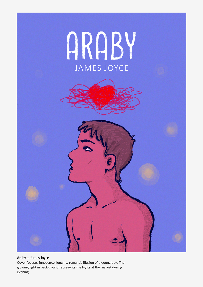 Illustrated concept cover for 'Araby' by James Joyce
