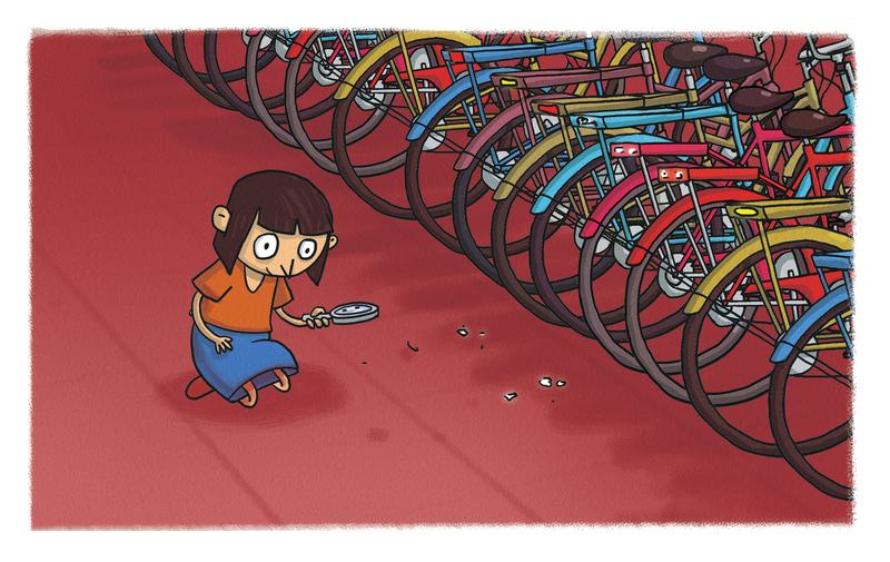 Illustration for the story-seried ‘Divya Mistri’.