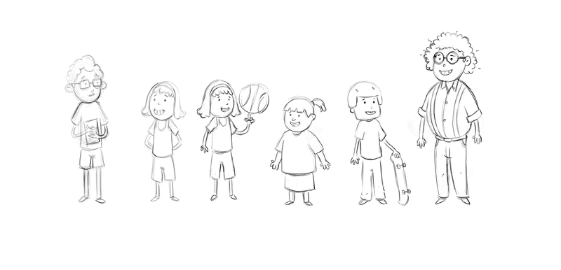 Final character design of main character.