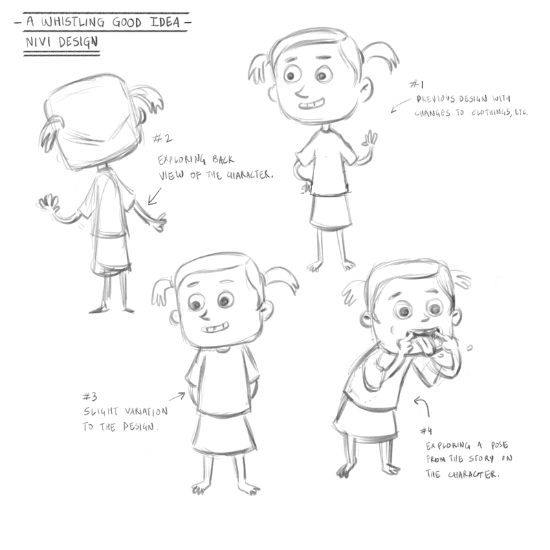 Final design that moved forward with for the A Whistling Good idea.