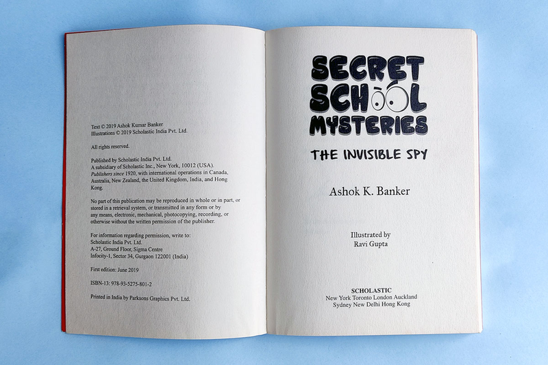 Title Spread of the book 'The Invisible Spy'.