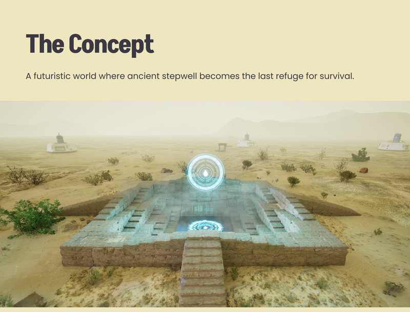 Concept - The Last Stepwell - An environment designed in Unreal Engine.