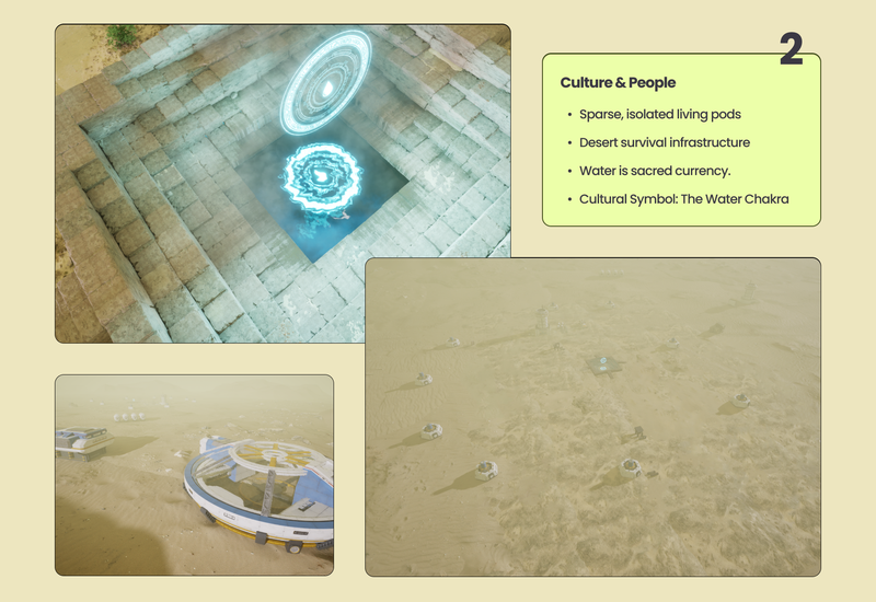 Design pillars for the project The Last Stepwell - An evironment designed in Unreal Engine.