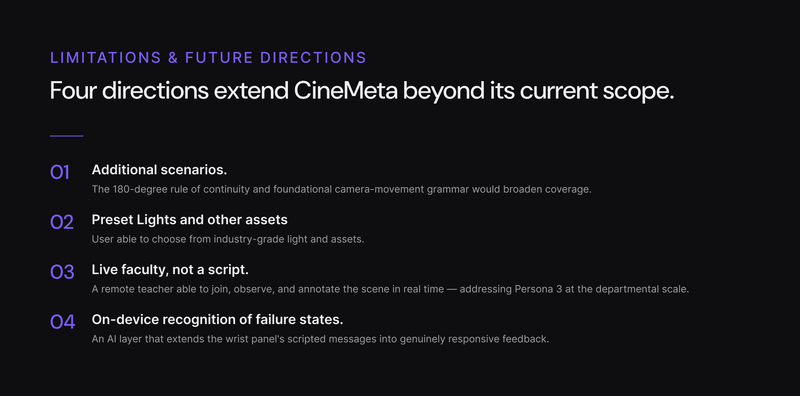 CineMeta - Limitations and Future Directions
