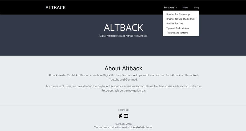 altback old homepage