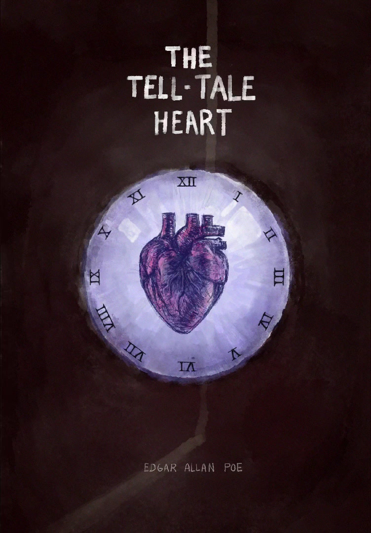 Process video for the cover design of the story 'The Tell-tale Heart'